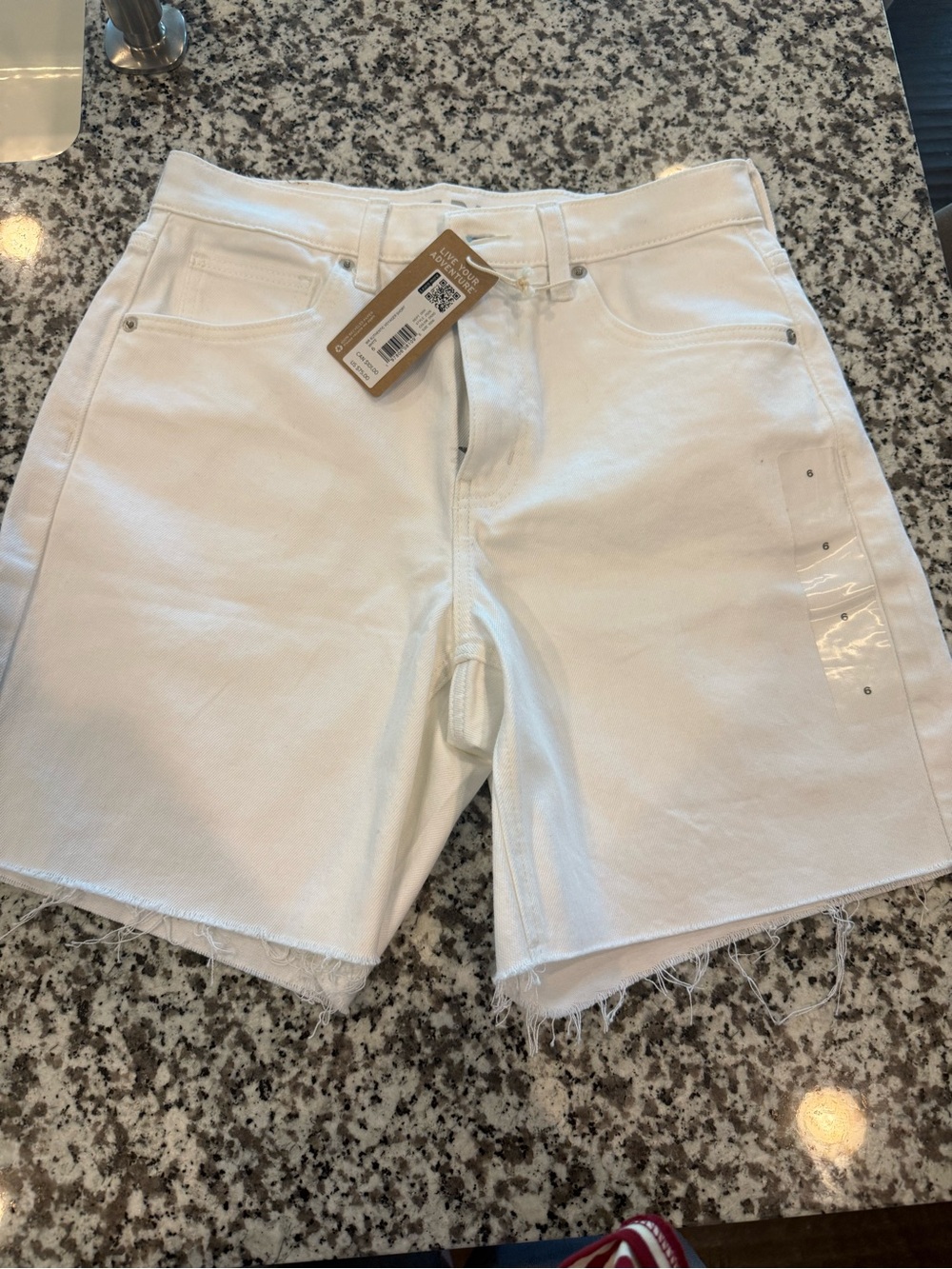 NWT Women’s White Denim Cutoff Shorts